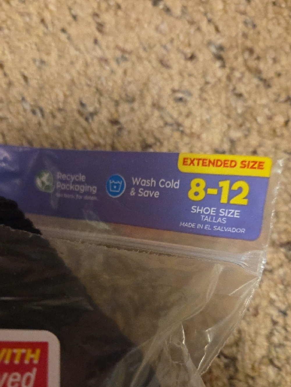 Hanes Black Cushion Ankle Socks Value Pack - 10 Pairs - Picture 3 of 5